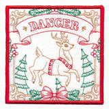 Santa's Reindeer Team Coaster - Dancer (In-the-Hoop)
