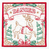 Santa's Reindeer Team Coaster - Dancer (In-the-Hoop)