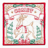 Santa's Reindeer Team Coaster - Comet (In-the-Hoop)