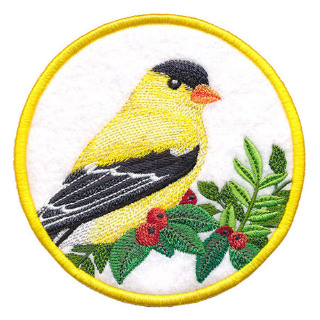 Winter Cheer Coaster - Goldfinch (In-the-Hoop)