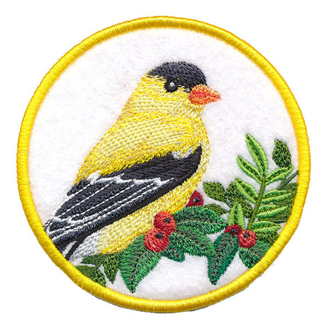 Winter Cheer Coaster - Goldfinch (In-the-Hoop)