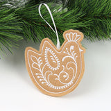 Farm Gingerbread Cookie Ornament - Chicken (In-the-Hoop)