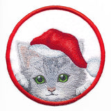 Here Christmas Kitty Kitty Coaster 2 (In-the-Hoop)