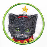 Here Christmas Kitty Kitty Coaster 3 (In-the-Hoop)