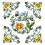 Buzzing Bees & Daisies Pillow Pair
