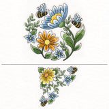 Buzzing Bees & Daisies Pillow Pair