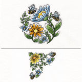 Buzzing Bees & Daisies Pillow Pair