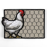 Farmhouse Chicken Mug Rug (In-the-Hoop)
