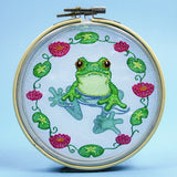 Frog on the Pond Shadowbox (Organza)