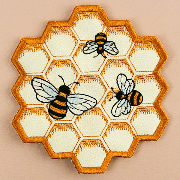Sweet Honeycomb Trivet (In-the-Hoop)