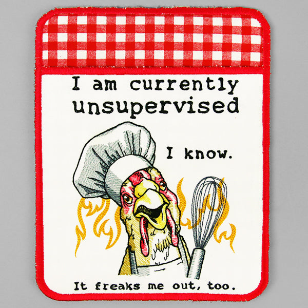 Currently Unsupervised Chicken Potholder (In-the-Hoop)