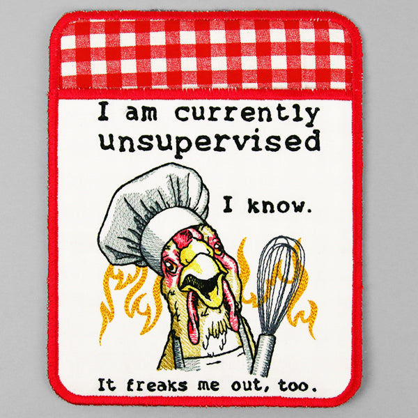 Currently Unsupervised Chicken Potholder (In-the-Hoop)