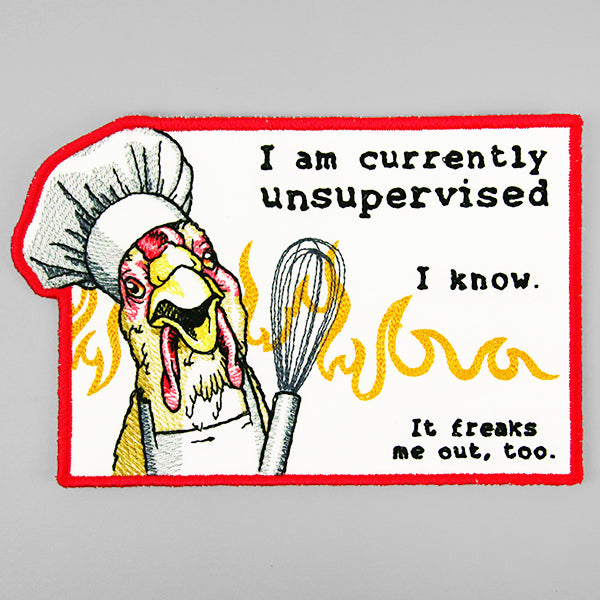 Currently Unsupervised Chicken Mug Rug (In-the-Hoop)