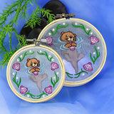 Otter in the Sea Shadowbox (Organza)