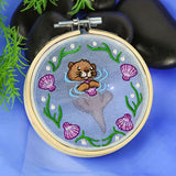 Otter in the Sea Shadowbox (Organza)