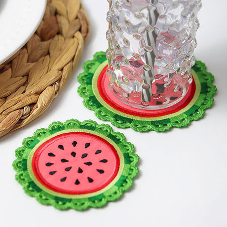 Sweet Watermelon Coaster (In-the-Hoop)