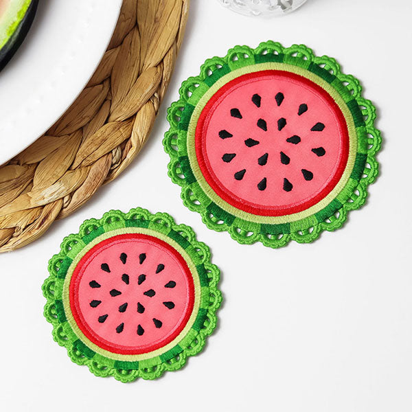 Sweet Watermelon Coaster (In-the-Hoop)