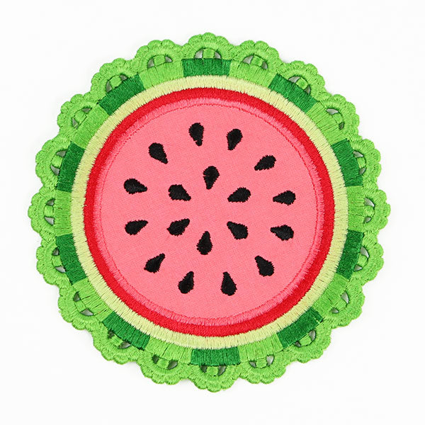 Sweet Watermelon Coaster (In-the-Hoop)
