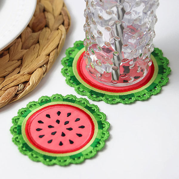 Sweet Watermelon Coaster (In-the-Hoop)