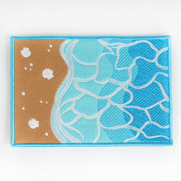 Beach Time Mug Rug (In-the-Hoop)