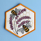 Oh Honey Bee & Lavender Coaster (In-the-Hoop)