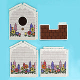 Floral Birdhouse Tissue Box (In-the-Hoop)