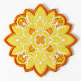 Art Deco Autumn Sunflower Trivet (In-the-Hoop)