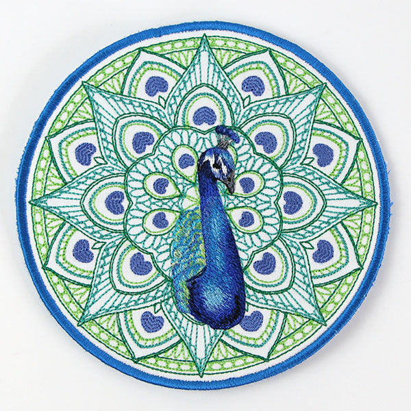 Proud as a Peacock Trivet (In-the-Hoop)