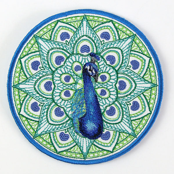 Proud as a Peacock Trivet (In-the-Hoop)