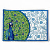 Proud as a Peacock Mug Rug (In-the-Hoop