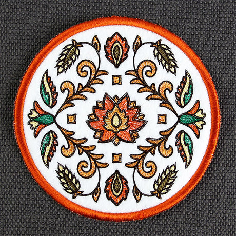 Harvest Folk Art Coaster (In-the-Hoop)