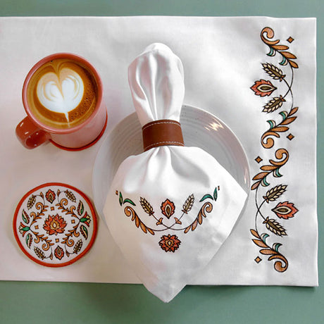 Harvest Folk Art Coaster (In-the-Hoop)