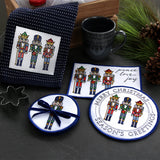 Season's Greetings Nutcracker Coaster 2 (In-the-Hoop)