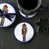 Season's Greetings Nutcracker Coaster 3 (In-the-Hoop)