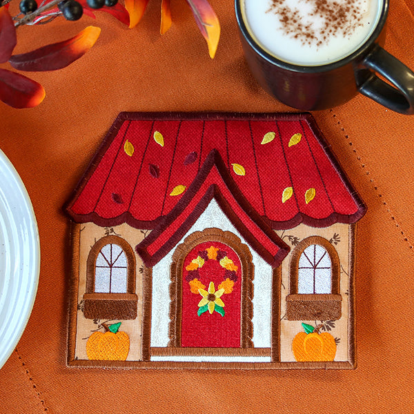 Home Sweet Autumn Home Trivet (In-the-Hoop)