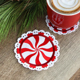 Peppermint Coaster (In-the-Hoop)