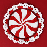 Peppermint Coaster (In-the-Hoop)