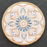 Art Deco Kaleidoscope Coaster (In-the-Hoop)