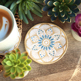 Art Deco Kaleidoscope Coaster (In-the-Hoop)