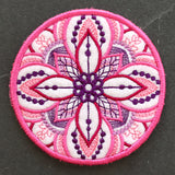Bohemian Kaleidoscope Mandala Coaster (In-the-Hoop)