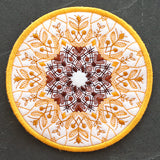 Sunflower Kaleidoscope Coaster (In-the-Hoop)
