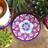 Bohemian Kaleidoscope Flower Coaster (In-the-Hoop)