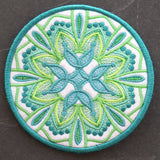 Bohemian Kaleidoscope Circle Coaster (In-the-Hoop)