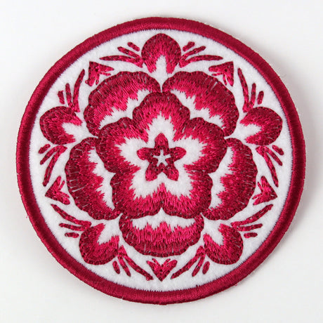 Folk Botanicals Coaster 1 (In-the-Hoop)