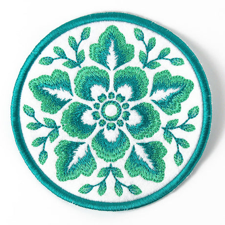 Folk Botanicals Coaster 2 (In-the-Hoop)