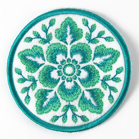 Folk Botanicals Coaster 2 (In-the-Hoop)