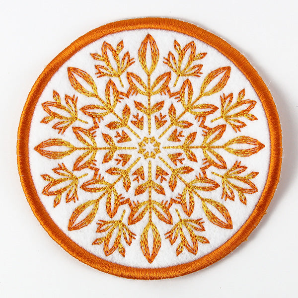 Folk Botanicals Coaster 3 (In-the-Hoop)