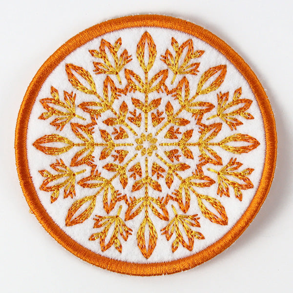 Folk Botanicals Coaster 3 (In-the-Hoop)