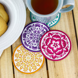 Folk Botanicals Coaster 3 (In-the-Hoop)