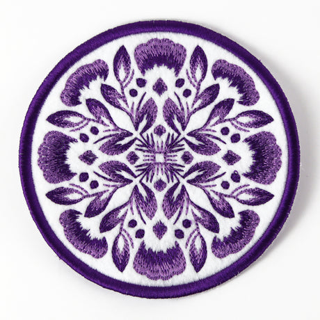 Folk Botanicals Coaster 4 (In-the-Hoop)